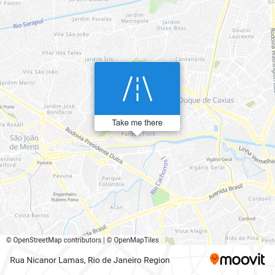 Rua Nicanor Lamas map