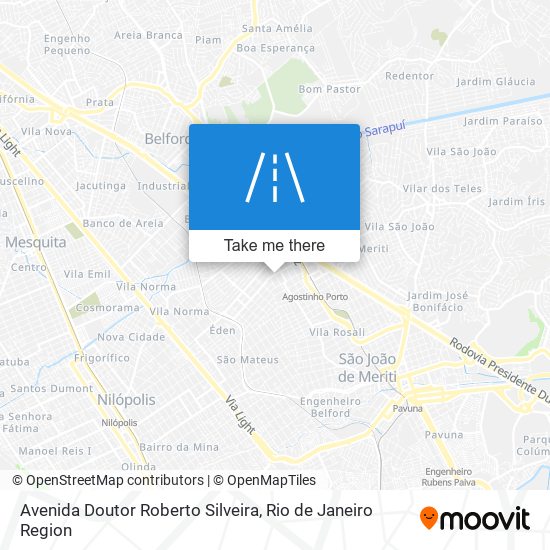 Mapa Avenida Doutor Roberto Silveira