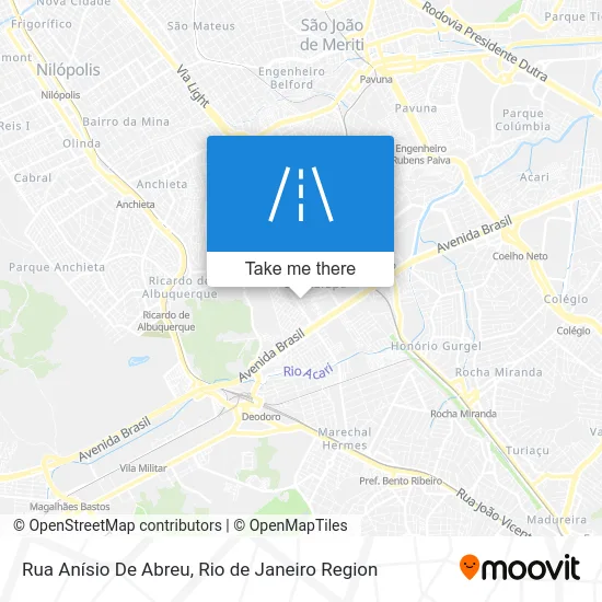 Rua Anísio De Abreu map
