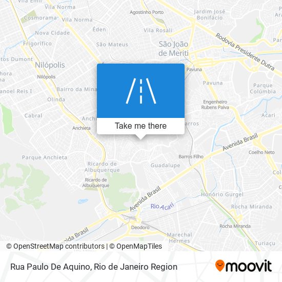 Mapa Rua Paulo De Aquino