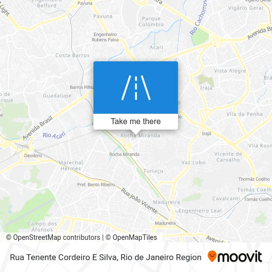 Rua Tenente Cordeiro E Silva map