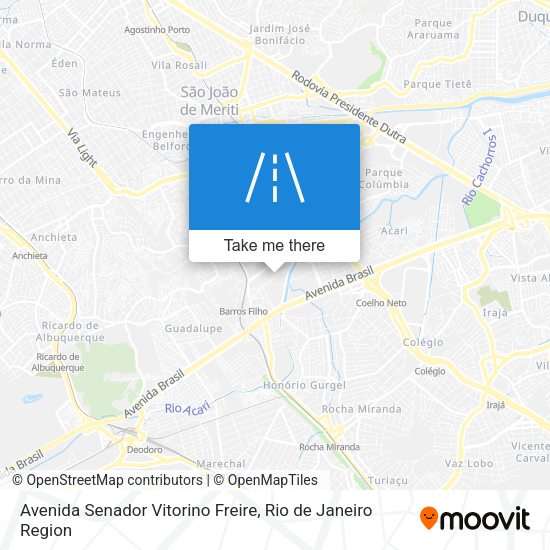 Avenida Senador Vitorino Freire map