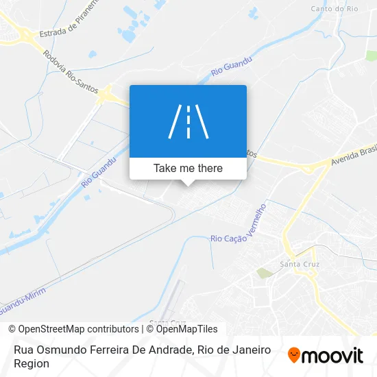 Rua Osmundo Ferreira De Andrade map