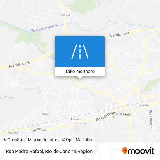 Mapa Rua Padre Rafael