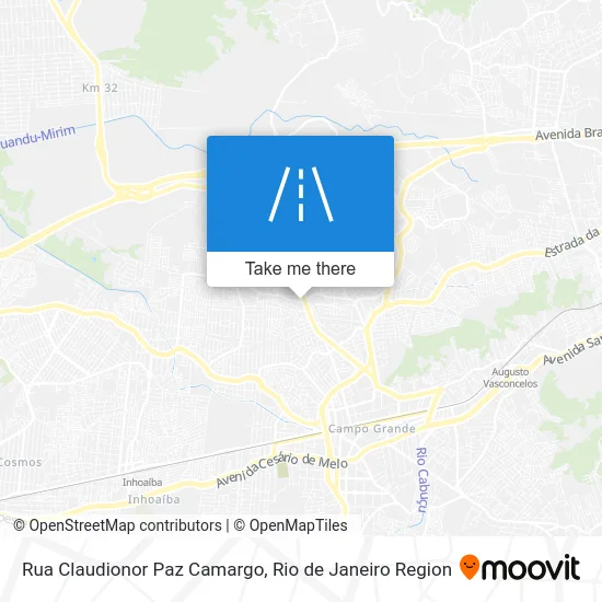 Rua Claudionor Paz Camargo map