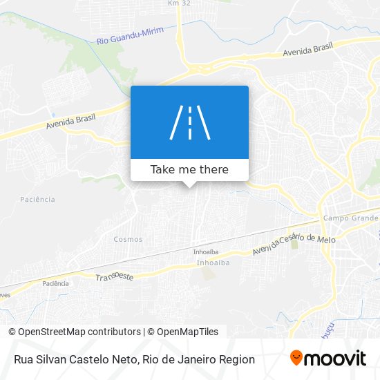 Mapa Rua Silvan Castelo Neto