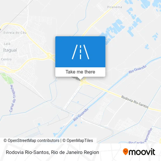 Rodovia Rio-Santos map