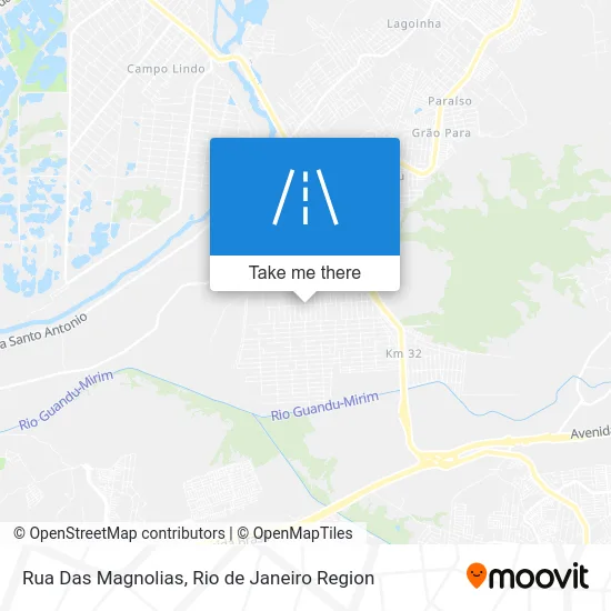 Rua Das Magnolias map