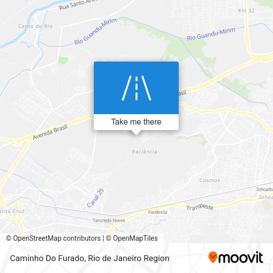 Caminho Do Furado map