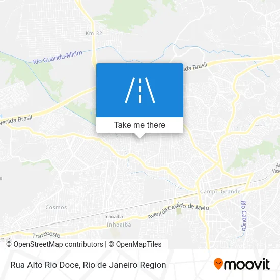 Rua Alto Rio Doce map