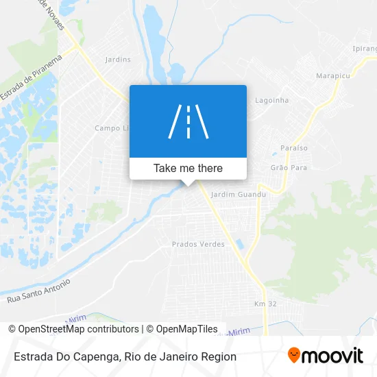 Estrada Do Capenga map