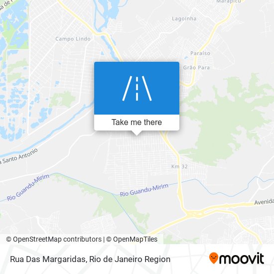 Mapa Rua Das Margaridas