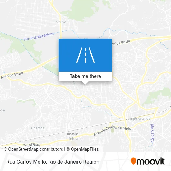 Rua Carlos Mello map