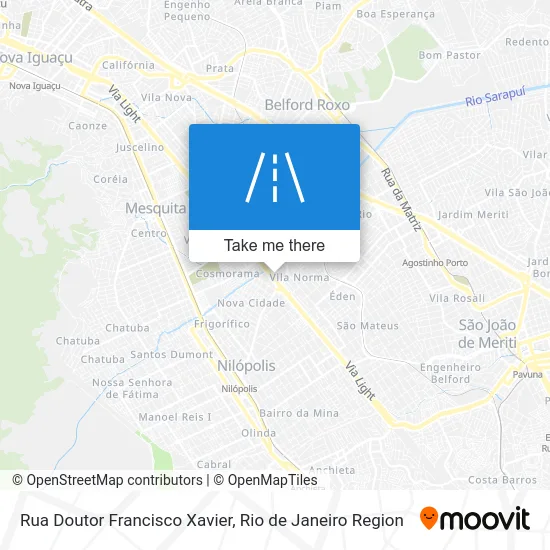Rua Doutor Francisco Xavier map