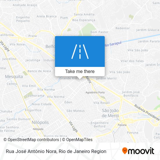Rua José Antônio Nora map