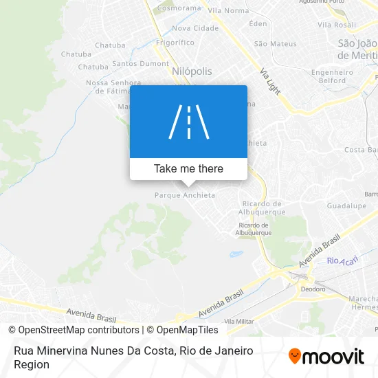 Rua Minervina Nunes Da Costa map