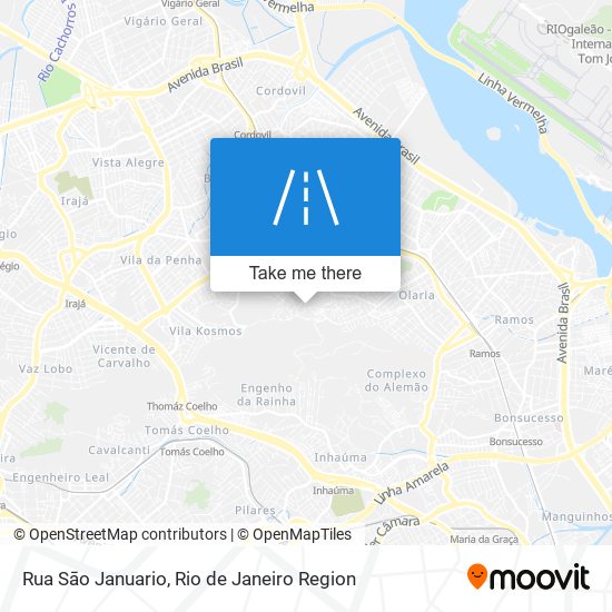 Rua Sāo Januario map