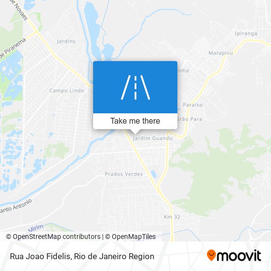 Rua Joao Fidelis map