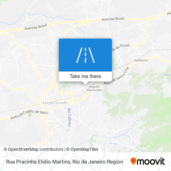 Mapa Rua Pracinha Elidio Martins