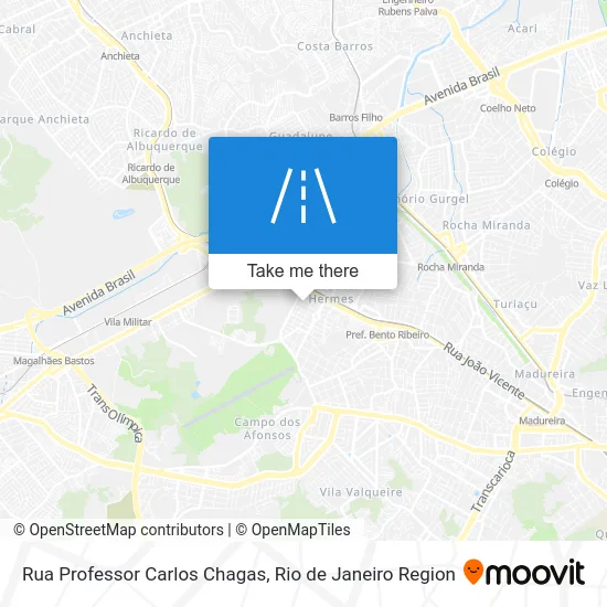 Rua Professor Carlos Chagas map