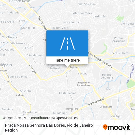 Mapa Praça Nossa Senhora Das Dores