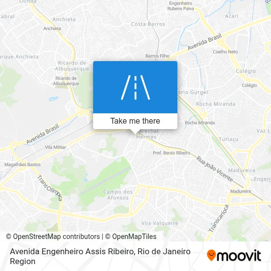 Avenida Engenheiro Assis Ribeiro map