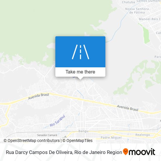 Mapa Rua Darcy Campos De Oliveira