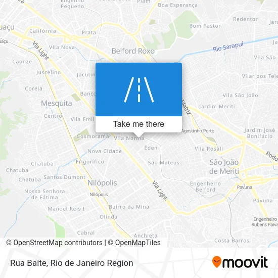 Rua Baite map