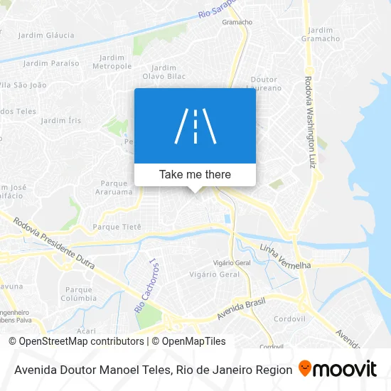 Avenida Doutor Manoel Teles map