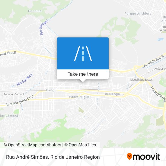 Rua André Simões map