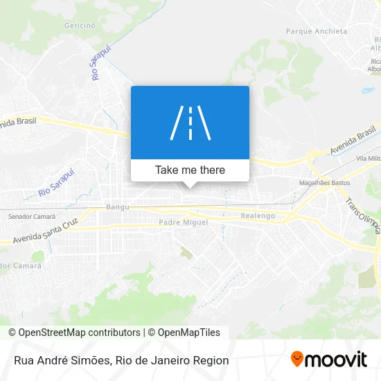 Rua André Simões map