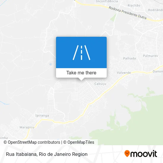 Mapa Rua Itabaiana