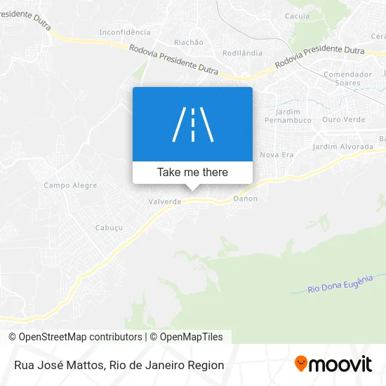 Rua José Mattos map