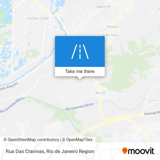 Rua Das Cravinas map