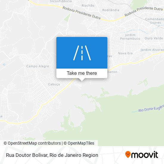 Mapa Rua Doutor Bolivar