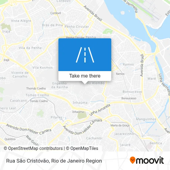 Rua São Cristóvão map