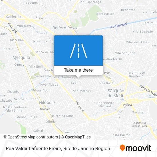 Rua Valdir Lafuente Freire map
