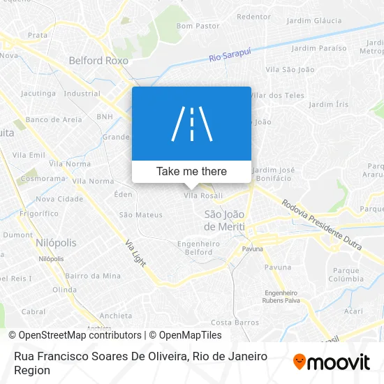 Rua Francisco Soares De Oliveira map