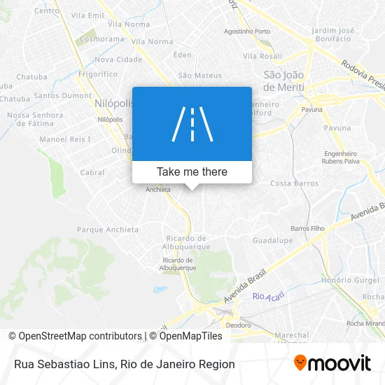 Rua Sebastiao Lins map