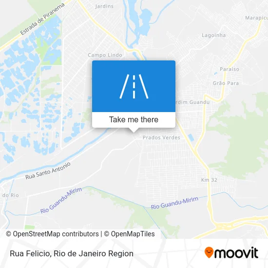 Rua Felicio map