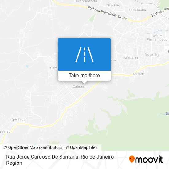 Rua Jorge Cardoso De Santana map