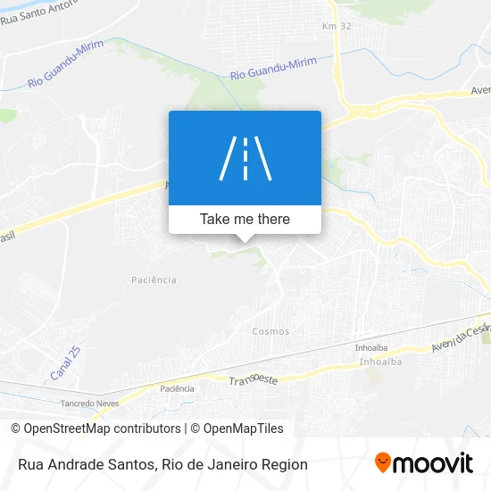 Rua Andrade Santos map
