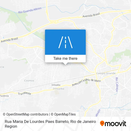 Rua Maria De Lourdes Paes Barreto map