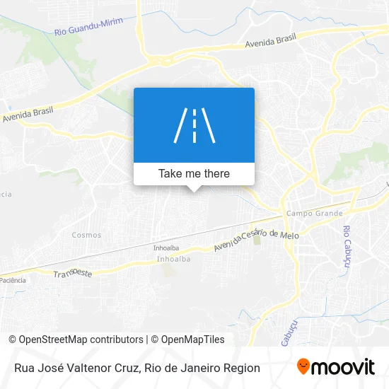 Rua José Valtenor Cruz map