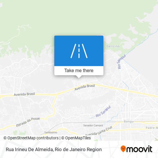 Mapa Rua Irineu De Almeida