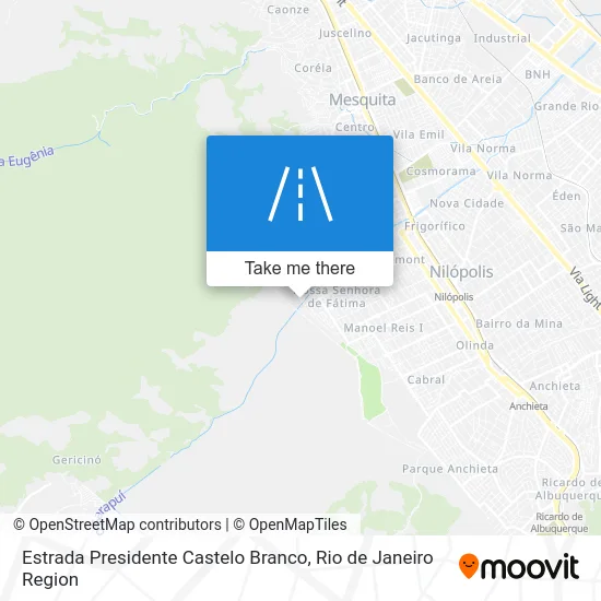 Estrada Presidente Castelo Branco map