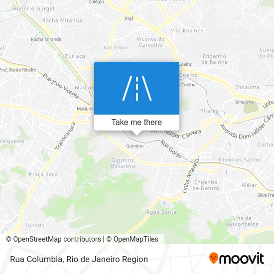 Rua Columbia map