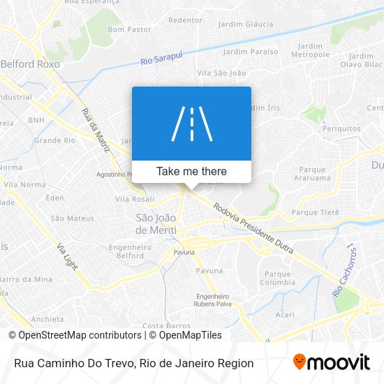 Rua Caminho Do Trevo map
