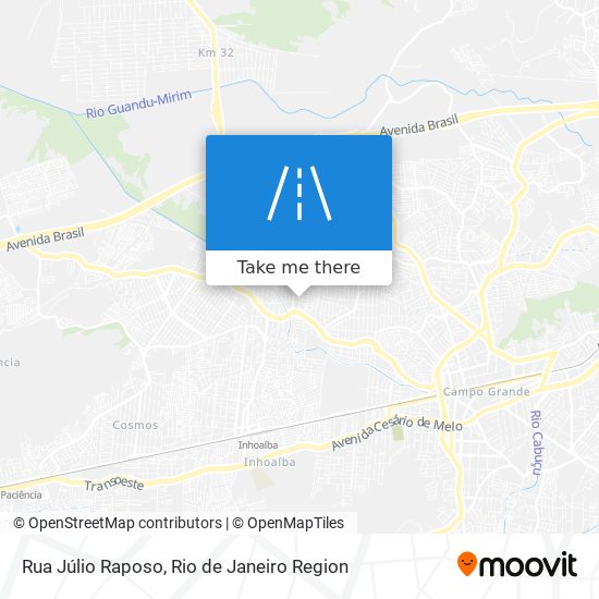 Mapa Rua Júlio Raposo