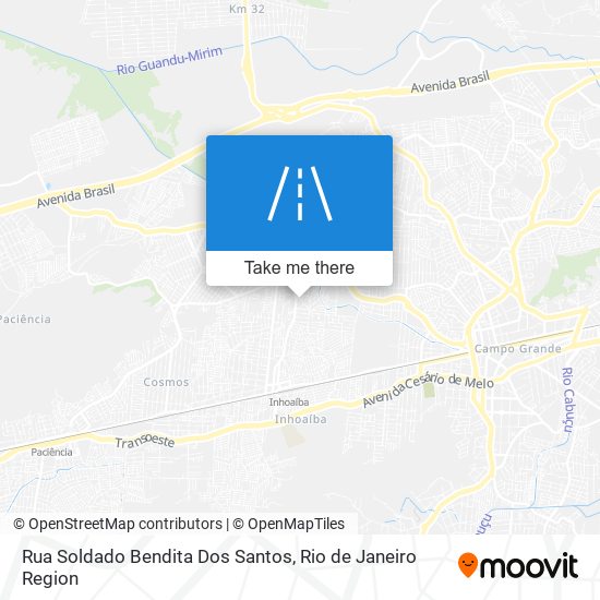 Mapa Rua Soldado Bendita Dos Santos